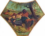 Eugene Delacroix Babylonische Gefangenschaft Sweden oil painting artist